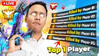 85000+ Rank Score 😱 Top 1 Grandmaster Live Push with V Badge Youtubers #freefire #live #tondegamer