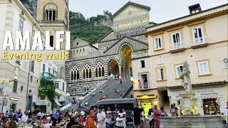 AMALFI Romantic Evening Walk (NEW) ❤️ ✨ Italy in 4k [60 fps Ultra HD] Amalfi Coast 2021