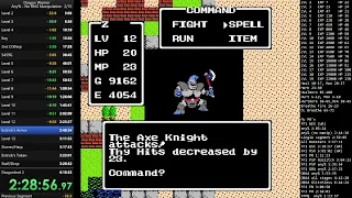 Dragon Warrior 1 NES any% (no RNG manip) 5:45:16