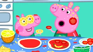 Messy Pizza Making With George 🍕🐽 Peppa Pig and Friends Full Episodes