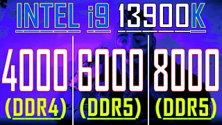 8000MHz vs 6000MHz vs 4000MHz || RAM TEST || Which One Better for GAMING?