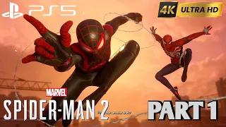 SPIDERMAN 2🕷 | Part 1 | gameplay Story of Spiderman 1 & Miles Morales Games | #gameplay #spiderman2