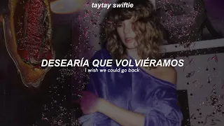 taylor swift - i wish you would (taylor's version) (traducida al español + lyrics)