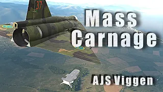 DCS Viggen BK90 Bomblets | Real Military Pilot flies DCS World