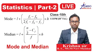 Statistics | Part-2 | Mode and Median | Class-10 | Maths | NTSE | OLYMPIAD | KVPY | IIT-JEE/NEET