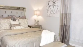 SIMPLE GLAM MASTER BEDROOM MAKEOVER| SMALL SPACE DECORATING IDEAS |Decorate with Me