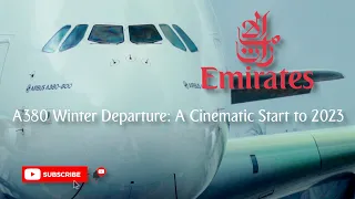 Emirates Airbus A380 Winter Departure: A Cinematic Start to 2023