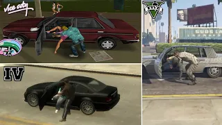 STEALING an OCCUPIED CAR in GTA GAMES (Evolution)