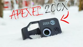 Преврати свой Смартфон в МИКРОСКОП , APEXEL 200X - Микроскоп для телефона с 200 кратным увеличением