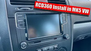 Installing a RCD360 Radio in a Mk5 VW Jetta