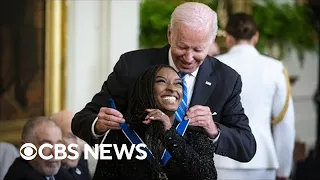 Simone Biles, Gabrielle Giffords and more receive Presidential Medal of Freedom