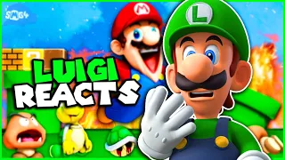 Luigi Reacts To SMG4: Mario Games Be Like!