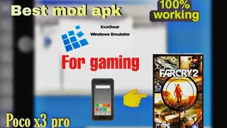 Exagear (pc games on android)moded apk+obb(All pre-loaded software)for gaming in pocox3pro.gameplay
