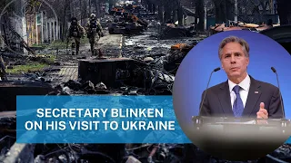Secretary Blinken on his visit to Ukraine at a press conference at NATO HQ