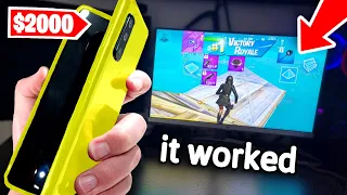 Using the Most EXPENSIVE Phone in Fortnite...