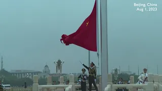 Flag-raising ceremony held in Beijing to mark 96th founding anniversary of PLA