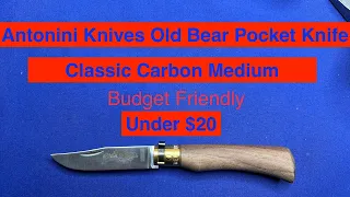 Antonini Knives Old Bear Pocket Knife Budget Friendly Under $20