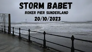 STORM BABET Roker Pier - Dead Fish. Sunderland 20/10/2023