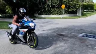 Full led headlight upgrade install on the gsxr !