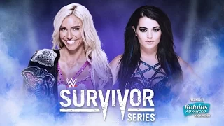 WWE Survivor Series 2015 - Charlotte vs paige - Divas Title Match