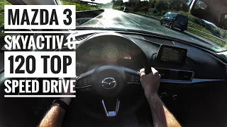 Mazda 3 Skyactiv-G 120 (2018) | POV Drive on german Autobahn - Top Speed Drive