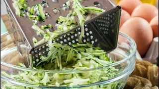 Just grate the Zucchini and Add the Eggs! Cook every day#3