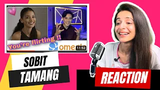 REACTION on SOBIT TAMANG- Cute Girl flirts with me and i sing her a Hindi mashup