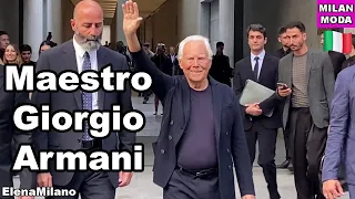 Giorgio Armani fashion show 17/06/2023 Milan Fashion week 🇮🇹 #italy #milan #mfw