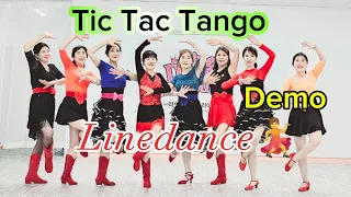 🌹Tic Tac Tango Linedance(Beginner) - Demo 🌺 틱 탁 탱고 라인댄스💃