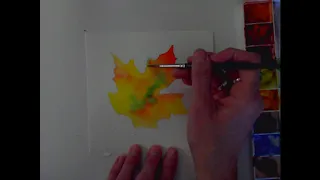 Watercolor Techniques In Action - Watercolor Leaf Project