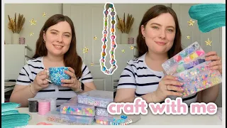 CRAFT WITH ME - Chat & Craft, Making Bracelets & Phone Charms + Amazon Bead Haul!