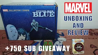 Spider-Man: Blue Marvel Collector Corps Mystery Box - Unboxing and Review - 750 Sub Giveaway