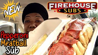 FIREHOUSE Subs New Pepperoni Meatball Sub Food Review 🍕🔥🔥🔥🧀