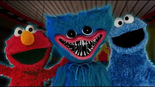 Poppy playtime but Elmo & Cookie Monster instead