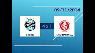 JOGO COMPLETO: Grêmio 4 x 1 Internacional - 09/11/2014 - Campeonato Brasileiro