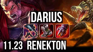 DARIUS vs RENEKTON (TOP) | Quadra, 1.3M mastery, 500+ games | NA Master | 11.23