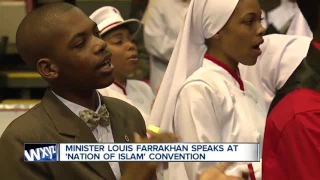 Minister Louis Farrakhan speaks at Nation of Islam convention