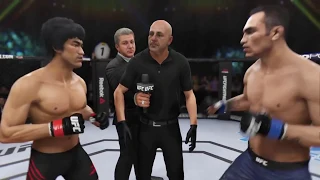 Bruce Lee vs. Tony Ferguson (EA Sports UFC 3) - CPU vs. CPU - Crazy UFC 👊🤪