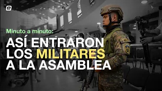 Así fue como el ejército militarizó la Asamblea Legislativa de El Salvador