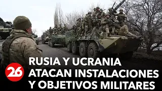 Partes oficiales de la guerra: Rusia y Ucrania atacan instalaciones y objetivos militares