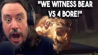 Vet Reacts! *WE WITNESS BEAR VS 4 BORE* BORE Rifle vs Grizzly Bear 🐻 (The Biggest Rifle Ever !!!)