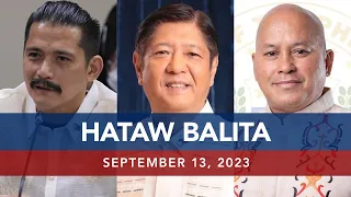 UNTV: HATAW BALITA |  September 13, 2023