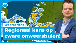 Weerbericht: vanavond kans op forse buien met onweer! ⚡️