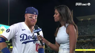 Dodgers Postgame interview Justin Turner on 3 run homer and Dustin May return 8/20/22
