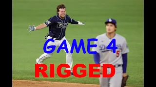 Rigged MLB? Game 4 World Series Ending - Rays vs. Dodgers