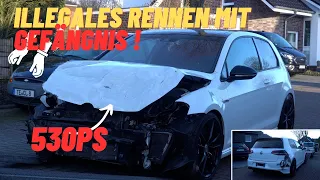 ILLEGALES Straßenrennen mit GEFÄNGNIS | Golf 7 R TTE 530PS (Wolf im Schafspelz)(REBUILD PART 1)