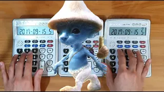 🐱🍄We live We love We lie (Smurf Cat Meme) Calculator Cover / 스머프 캣 밈 계산기 커버