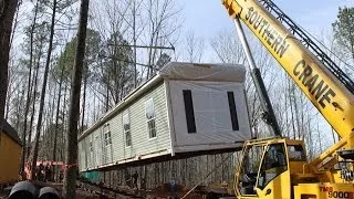 Moving Modular Home by Crane