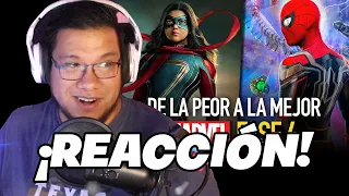 Spideremilio Reacciona a De lo peor a lo mejor de la Fase 4 de Marvel Studios - The Top Comics