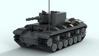 Lego Kv1 mod 1942 Tank Build! (845)